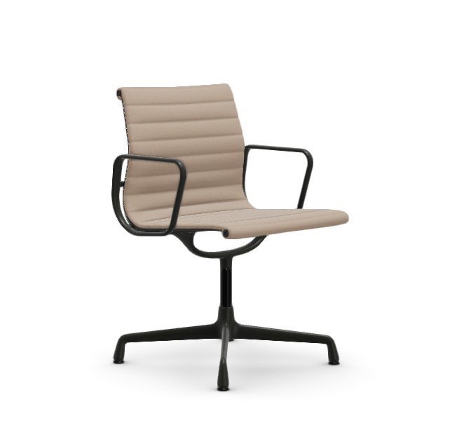 vitra Eames Aluminium Chair EA 103 - Dine - Hopsak - Hopsak nude/ivory - gecoat diepzwart onderstel