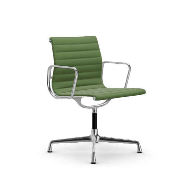 vitra Eames Aluminium Chair EA 103 - Dine - Hopsak - Hopsak grass green/forest - verchroomd onderstel