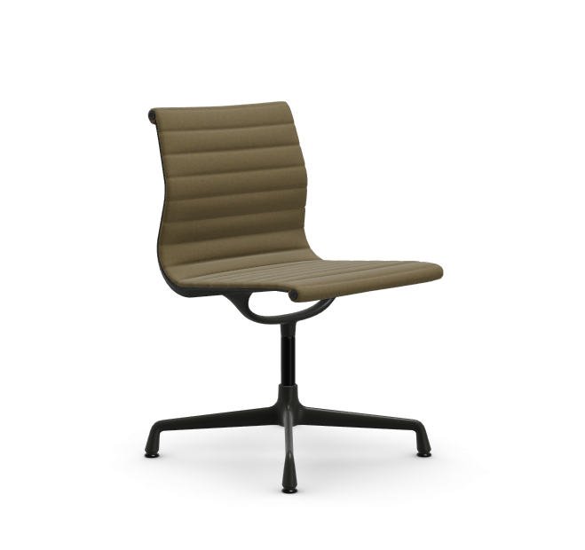 vitra Eames Aluminium Chair EA 101 - Dine - Hopsak - Hopsak dark grey/mustard - gecoat diepzwart onderstel