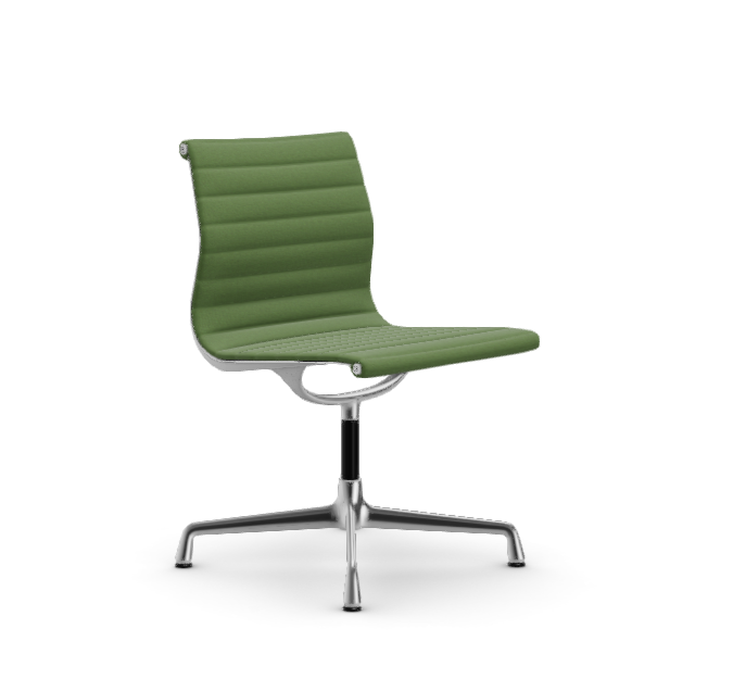 vitra Eames Aluminium Chair EA 101 - Dine - Hopsak - Hopsak grass green/forest - verchroomd onderstel