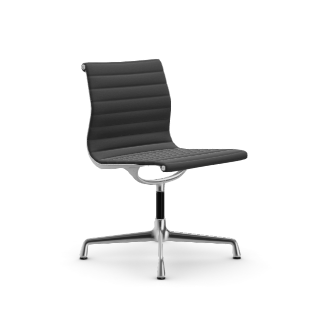 vitra Eames Aluminium Chair EA 101 - Dine - Hopsak - Hopsak dark grey/nero - verchroomd onderstel