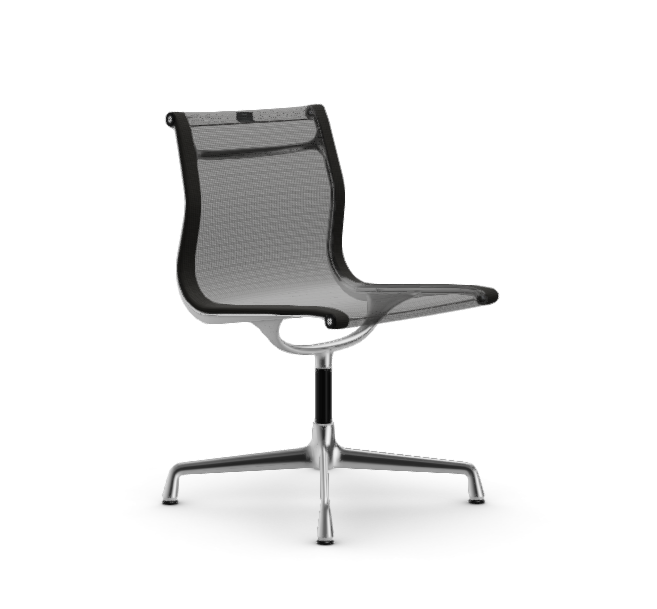 vitra Eames Aluminium Chair EA 101 - Dine - Netweave - Netweave nero - verchroomd onderstel