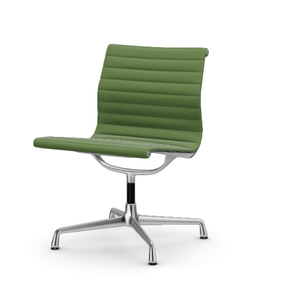 vitra Eames Aluminium Chair EA 105 - Conference - Hopsak - Hopsak grass green/forest - verchroomd onderstel