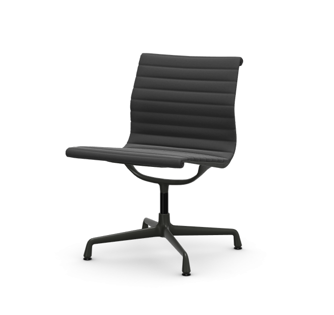 vitra Eames Aluminium Chair EA 105 - Conference - Hopsak - Hopsak dark grey/nero gecoat - diepzwart onderstel