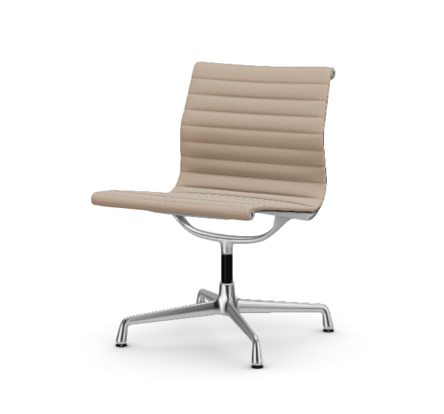 vitra Eames Aluminium Chair EA 105 - Conference - Hopsak - Hopsak nude/ivory - verchroomd onderstel