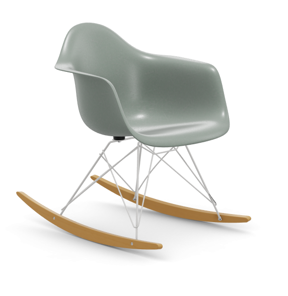 vitra Eames Fiberglass Armchair RAR - wit - sea foam green - licht