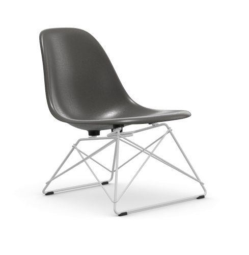 vitra Eames Fiberglass Side chair LSR - wit - elephant hide grey