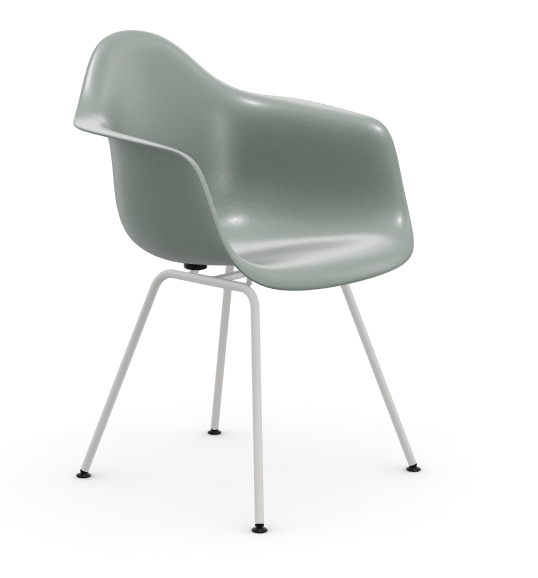 vitra Eames Fiberglass Armchair DAX - wit - sea foam green