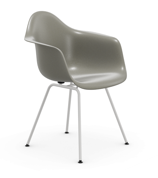 vitra Eames Fiberglass Armchair DAX - wit - raw umber