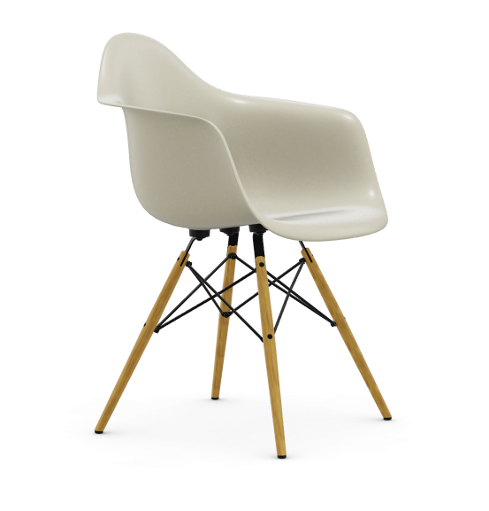 vitra Eames Fiberglass Armchair DAW - parchment - licht