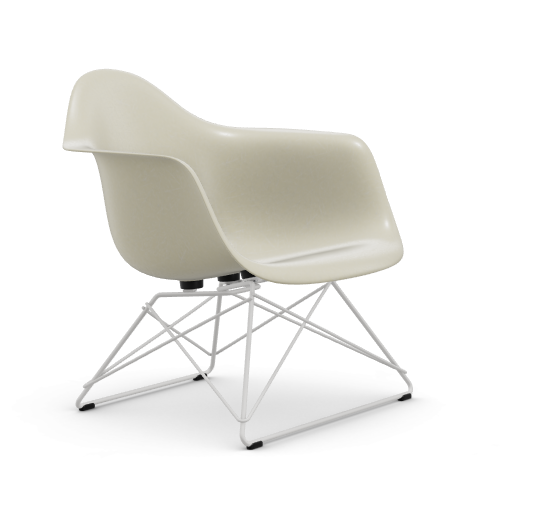 vitra Eames Fiberglass Armchair LAR - wit - parchment