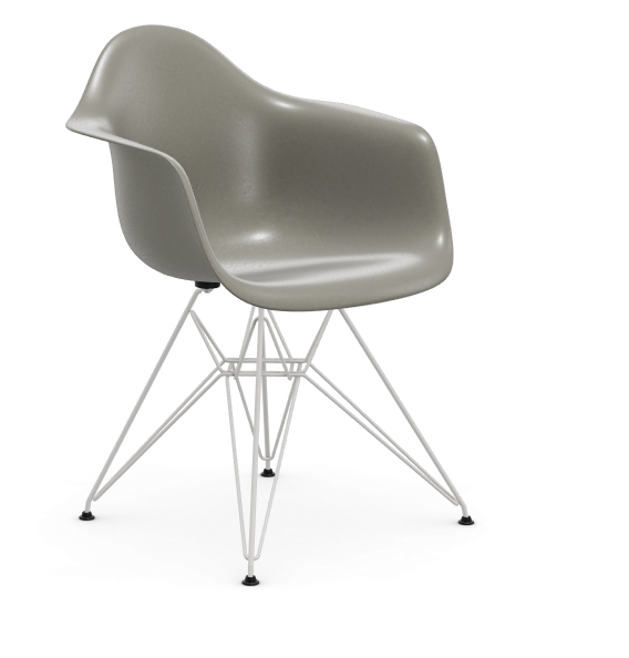 vitra Eames Fiberglass Armchair DAR - wit - raw umber