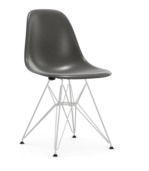 vitra Eames Fiberglass Side chair DSR - wit - elephant hide grey