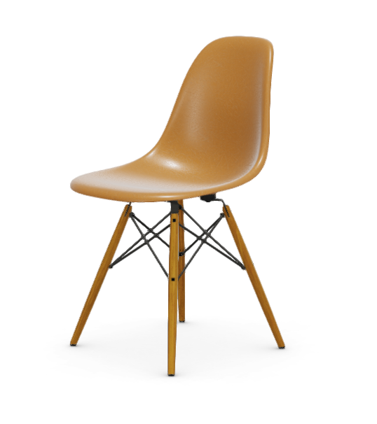 vitra Eames Fiberglass Side chair DSW - essen - dark ochre