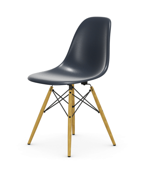 vitra Eames Fiberglass Side chair DSW - esdoorn licht - Navy Blue