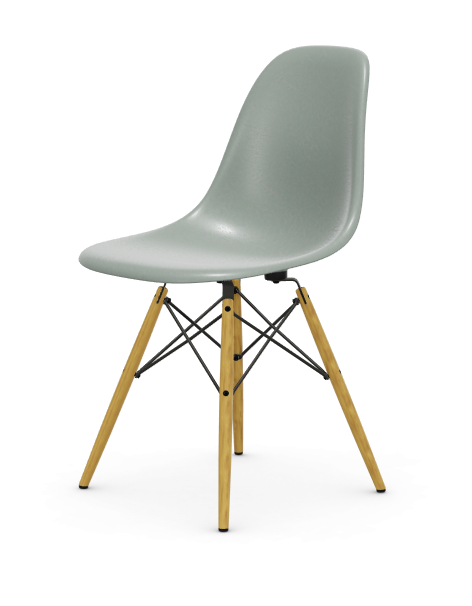 vitra Eames Fiberglass Side chair DSW - esdoorn licht - sea foam green