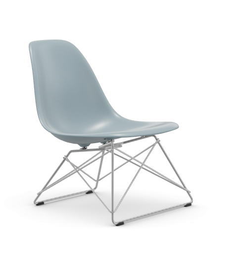 vitra Eames Plastic Side chair LSR RE - verchroomd - ice grey RE