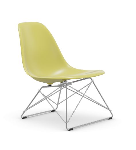 vitra Eames Plastic Side chair LSR RE - verchroomd - citron RE