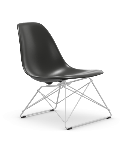 vitra Eames Plastic Side chair LSR RE - wit - deep black RE