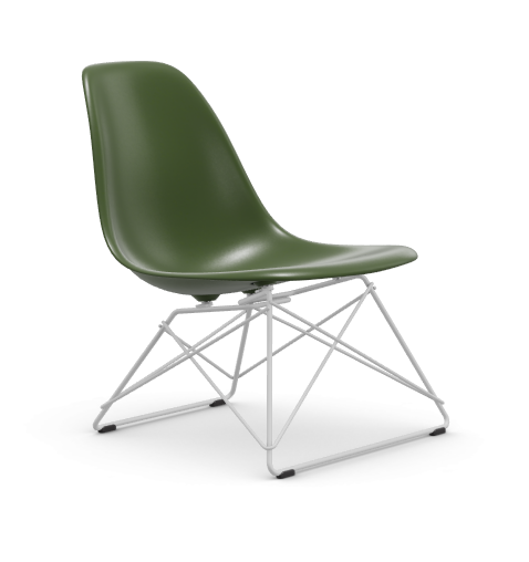 vitra Eames Plastic Side chair LSR RE - wit - forest green RE