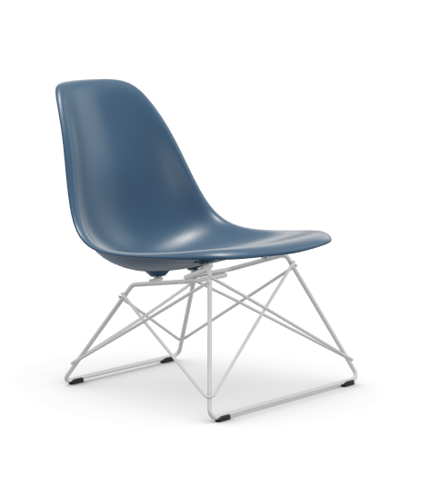 vitra Eames Plastic Side chair LSR RE - wit - sea blue RE