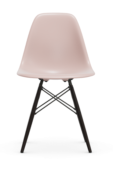 vitra Eames Plastic chair DSW RE - esdoorn zwart - pale rose RE