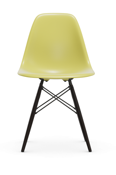 vitra Eames Plastic chair DSW RE - esdoorn zwart - citron RE