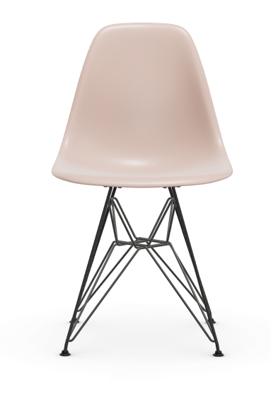 vitra Eames Plastic chair DSR RE - zwart - pale rose RE