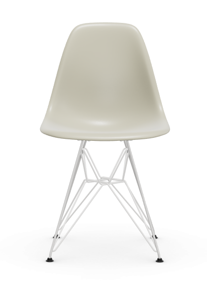 vitra Eames Plastic chair DSR RE - wit - pebble RE