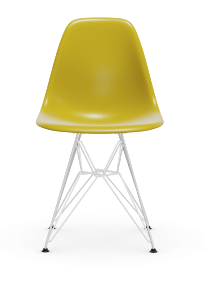 vitra Eames Plastic chair DSR RE - wit - mustard RE