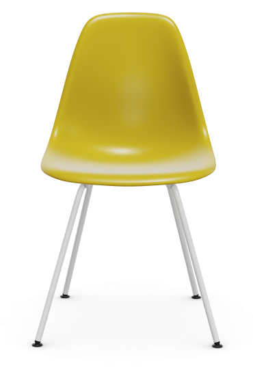 vitra Eames Plastic chair DSX RE - wit - mustard RE