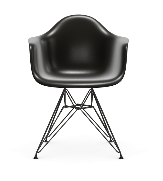 vitra Eames Plastic Armchair DAR RE - zwart - deep black RE