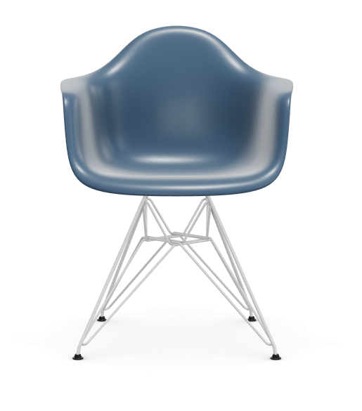 vitra Eames Plastic Armchair DAR RE - wit - sea blue RE