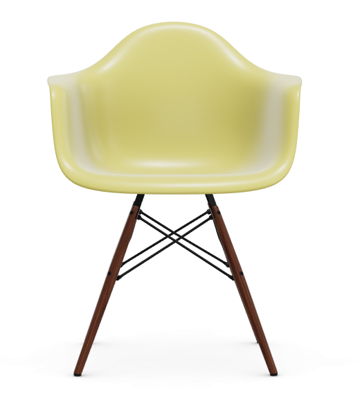 vitra Eames Plastic Armchair DAW RE - esdoorn donker - citron RE