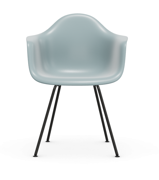 vitra Eames Plastic Armchair DAX RE - zwart - ice grey RE