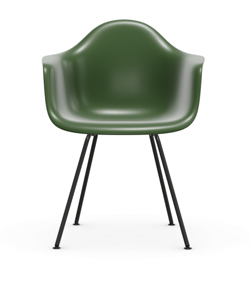 vitra Eames Plastic Armchair DAX RE - zwart - forest green RE