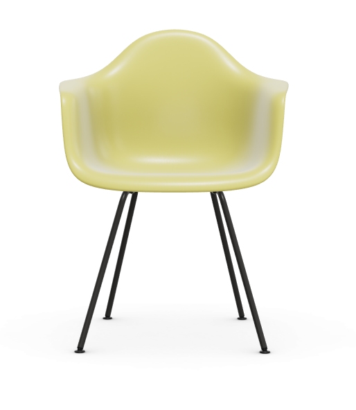 vitra Eames Plastic Armchair DAX RE - zwart - citron RE