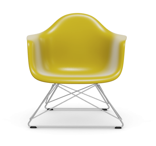 vitra vitra Eames Plastic Armchair LAR RE - verchroomd - mustard RE