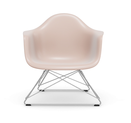 vitra vitra Eames Plastic Armchair LAR RE - verchroomd - pale rose RE