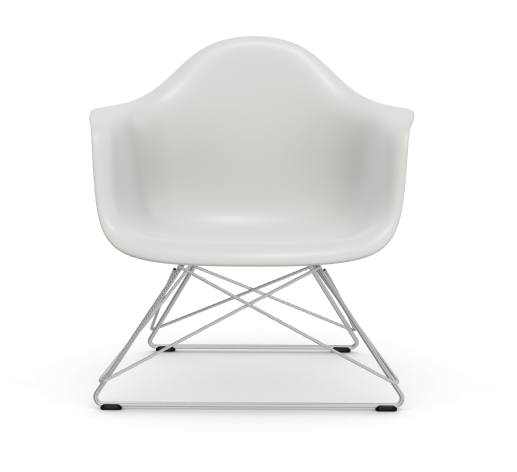 vitra vitra Eames Plastic Armchair LAR RE - verchroomd - cotton white RE