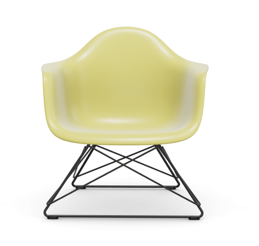 vitra Eames Plastic Armchair LAR RE - zwart - citron RE