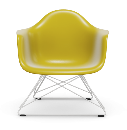 vitra Eames Plastic Armchair LAR RE - wit - mustard RE