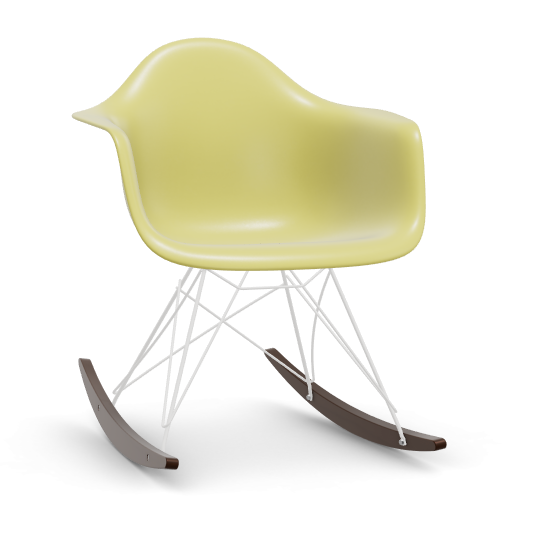 vitra Plastic Armchair RAR RE - wit & esdoorn donker - citron RE