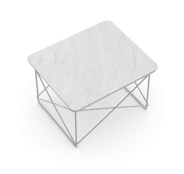 vitra Eames Occasional Table LTR - Carrara marmer