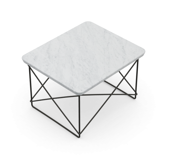 vitra Eames Occasional Table LTR - Carrara marmer