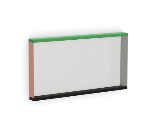 vitra Colour Frame Mirrors - medium - green-pink