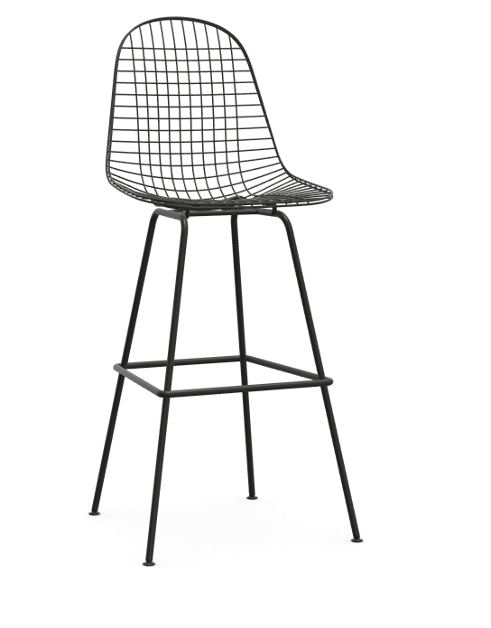 vitra Eames Wire Stool - high - basic dark