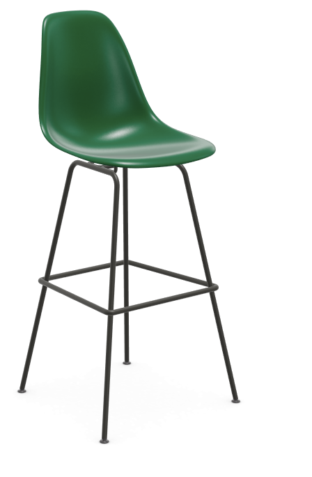 vitra Eames Plastic Stool RE high - zwart - emerald RE