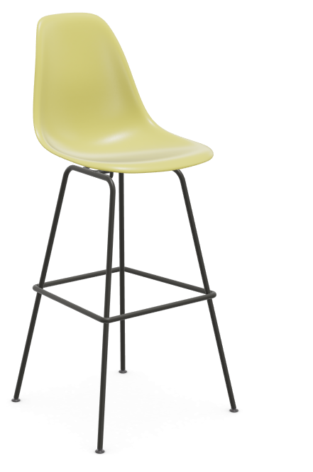 vitra Eames Plastic Stool RE high - zwart - citron RE