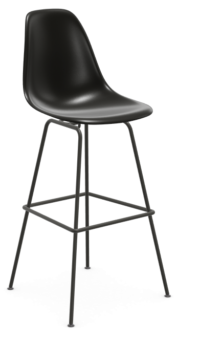 vitra Eames Plastic Stool RE high - zwart - deep black RE